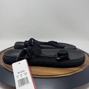 NORTIVE8 Walking Comfort Sandal Size 11 Men's Adjustable Black Beach Shoe